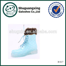 rain boots hong kong male rain boots warm/B-817